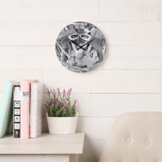 Reloj Redondo Grande Motorcycle Wall Clock
