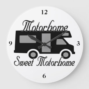 Reloj Redondo Grande Motorhome Sweet Motorhome RV