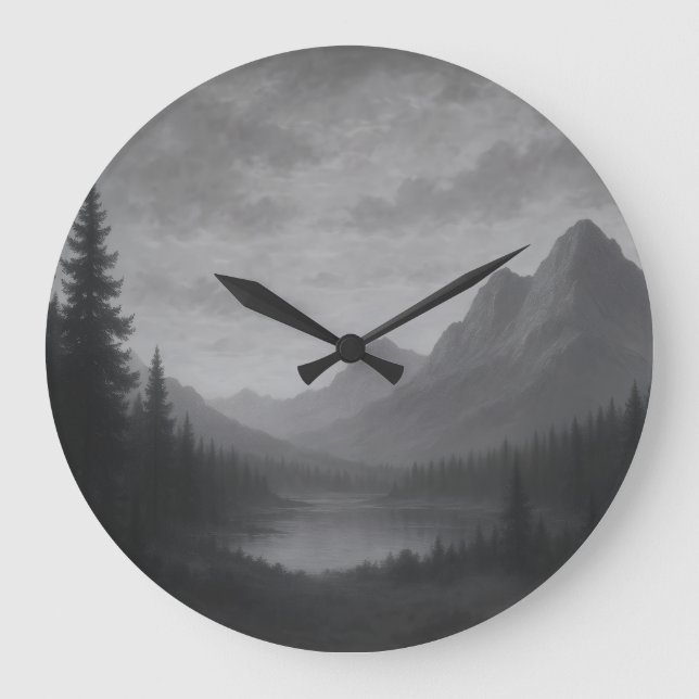 Reloj Redondo Grande Mountain Escape Clock (Anverso)