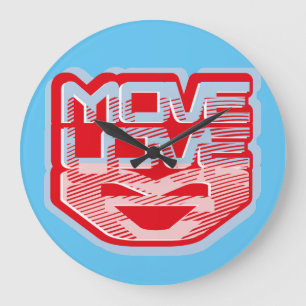 RELOJ REDONDO GRANDE MOVER EL CORAZÓN DE AMOR DE MASANSER PIXELAT