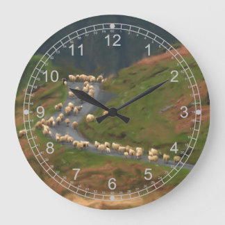 Reloj Redondo Grande Moving Sheep