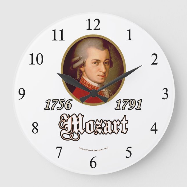 Reloj Redondo Grande Mozart (Anverso)