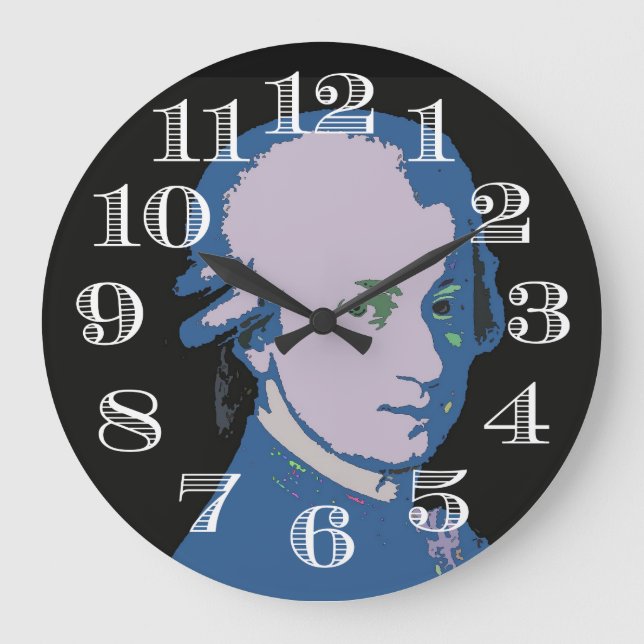 Reloj Redondo Grande Mozart Clock Design (Anverso)