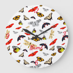 Reloj Redondo Grande Muchas criaturas aladas Thunder_Cove