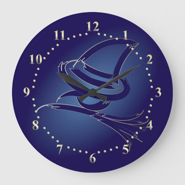 Reloj Redondo Grande Muerte de Halloween (Anverso)