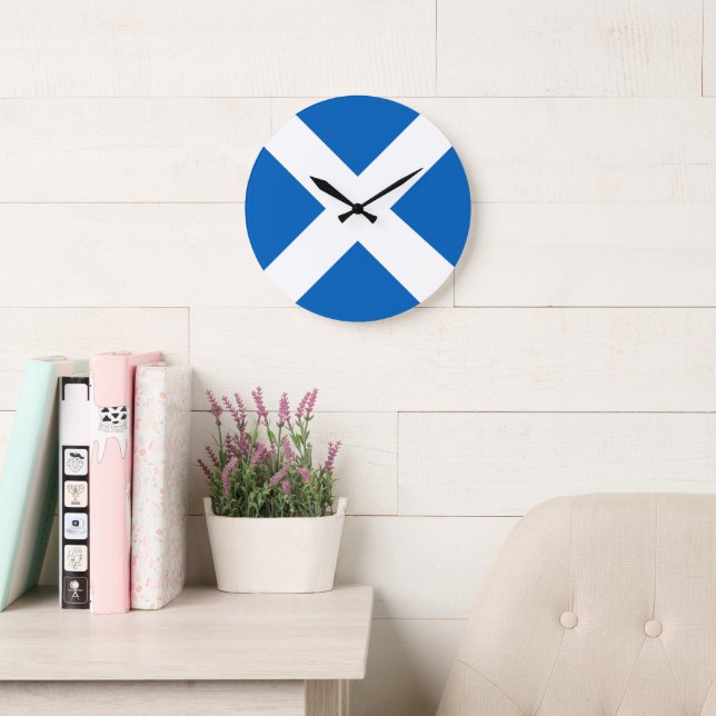 Reloj Redondo Grande Muestra tus colores – Escocia (Sala de lectura)