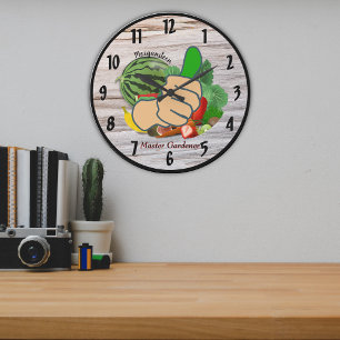 Reloj Redondo Grande Muéstrale el pulgar Personalizado Maestro Jardiner
