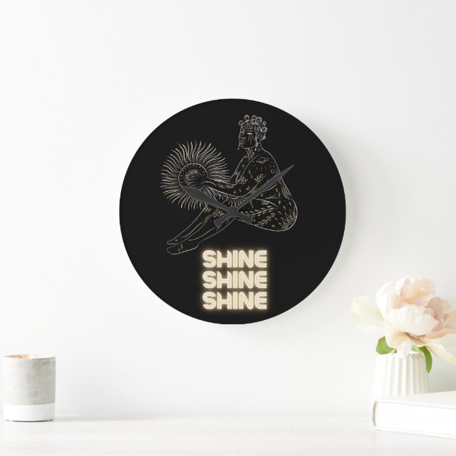 Reloj Redondo Grande Mujer de oro (Hogar)