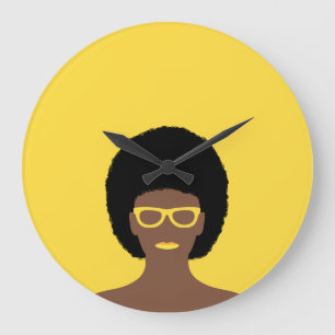 Reloj Redondo Grande Mujer hermosa