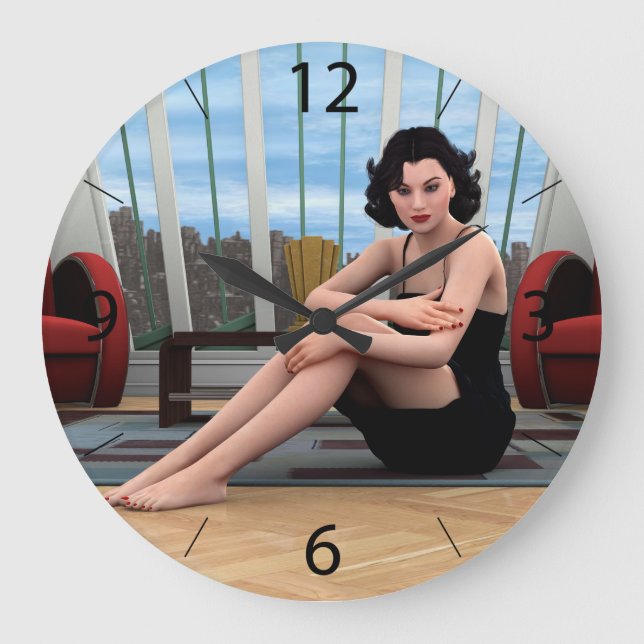 Reloj Redondo Grande Mujer Vintage (Anverso)