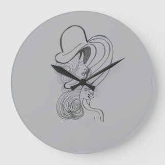 Reloj Redondo Grande Mujeres Misteriosas de Elegancia y Sofisticación