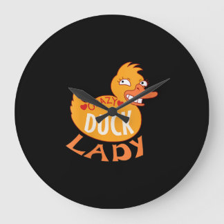 Reloj Redondo Grande Mujeres Pato Dama Regalo Duckling Y Ducky