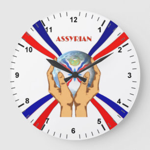 Reloj Redondo Grande Mundo Asirio