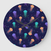 Mundo de las medusas submarinas: patrón brillante.