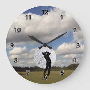 Reloj Redondo Grande Mundo del golf