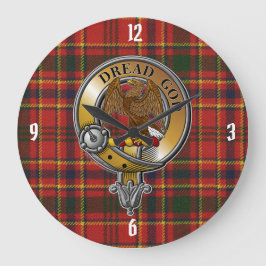 Reloj Redondo Grande Munro Tartan & Badge