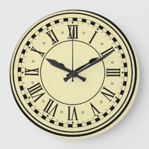 Reloj Redondo Grande Muro clásico moderno