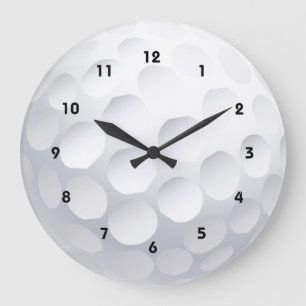 Reloj Redondo Grande Muro de diseño de bolas de golf