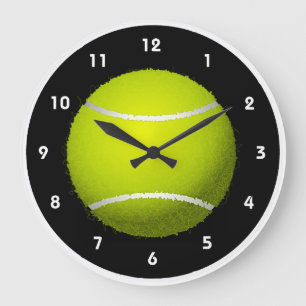 Reloj Redondo Grande Muro de diseño de bolas de tenis