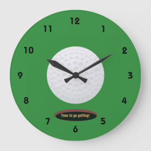 Reloj Redondo Grande Muro de diseño de bolsitas de golf