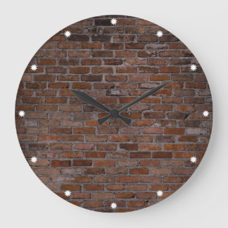 Reloj Redondo Grande Muro de ladrillo