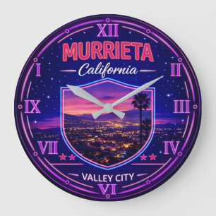 Reloj Redondo Grande Murrieta California Valley Sunset