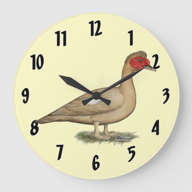 Reloj Redondo Grande Muscovy Light Chocolate Drake (Anverso)