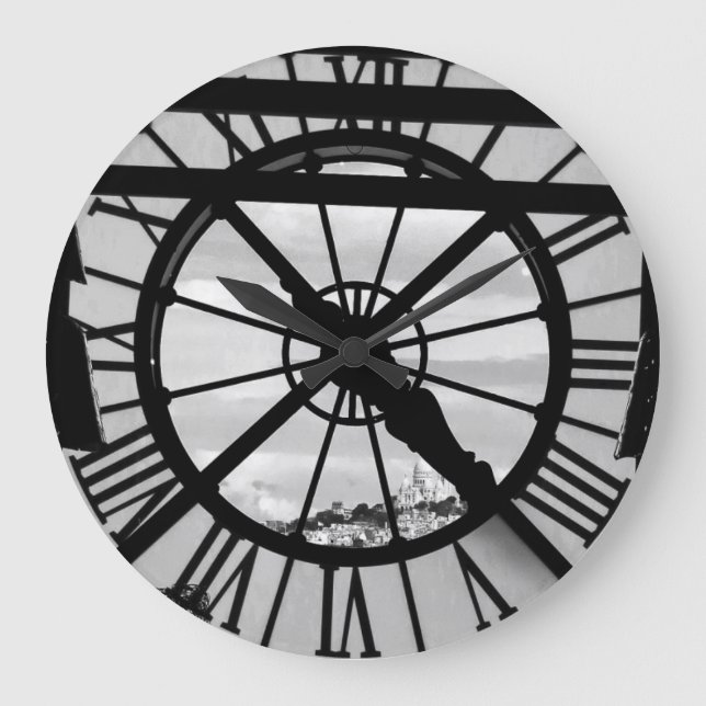 Reloj Redondo Grande Musée d'Orsay con Sacré Coeur (Anverso)