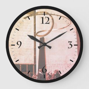 Reloj Redondo Grande Museo de Tecnología de la Historia Vintage EE. UU.
