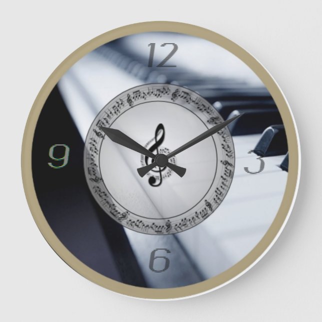 Reloj Redondo Grande Música (Anverso)