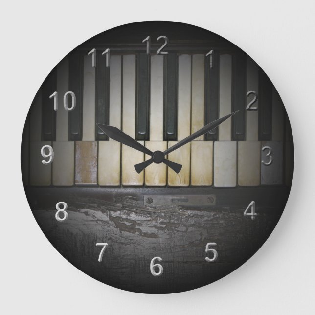 Reloj Redondo Grande Música de ritmo sincopado (Anverso)