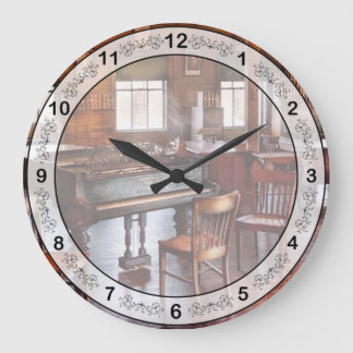 Reloj Redondo Grande Músico - El piano de cola