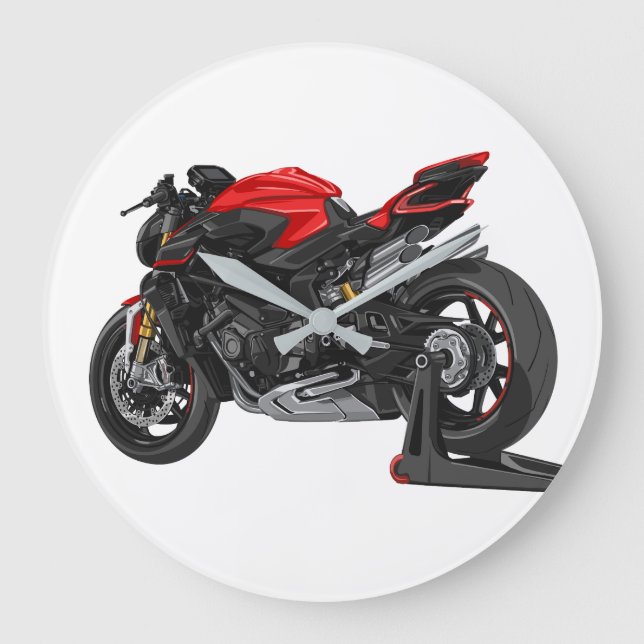 Reloj Redondo Grande MV Agusta Brutale 1000RR (Anverso)