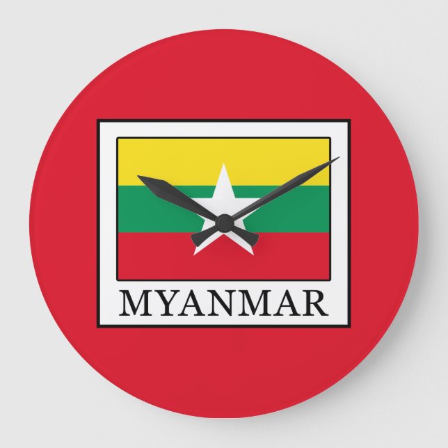 Reloj Redondo Grande Myanmar (Anverso)