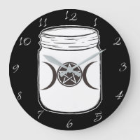 Mystical Magic Moons Triple Goddess Mason Jar