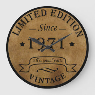 Reloj Redondo Grande Nacido en 1971