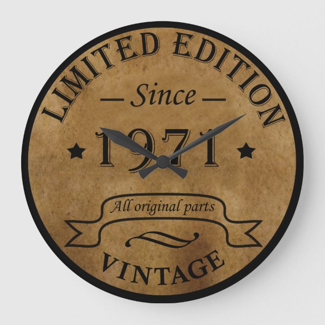 Reloj Redondo Grande Nacido en 1971 (Anverso)