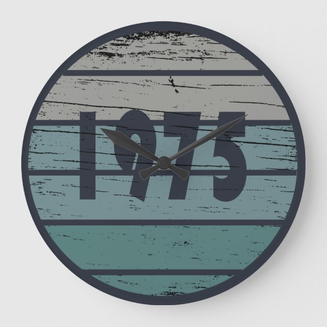 Reloj Redondo Grande Nacido en 1975, regalo de 50 años (Anverso)