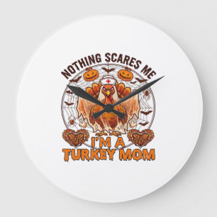 Reloj Redondo Grande Nada Me Asusta Pavo Mamá Halloween Enfermera Fanta