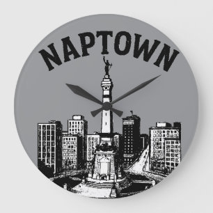 Reloj Redondo Grande Naptown Indianapolis Indiana