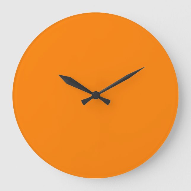 Reloj Redondo Grande Naranja (Anverso)