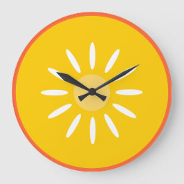 Reloj Redondo Grande Naranja