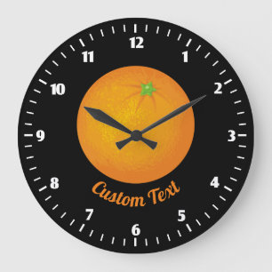 Reloj Redondo Grande Naranja