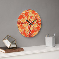 Naranja amarillo Bali Batik Art Style Paisley