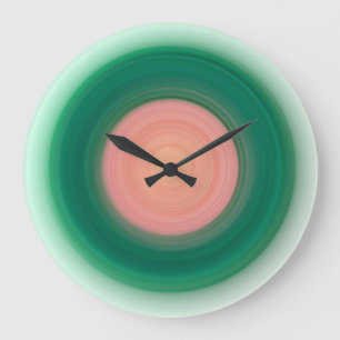 Reloj Redondo Grande Naranja verde azul verde azulado rosa amarillo
