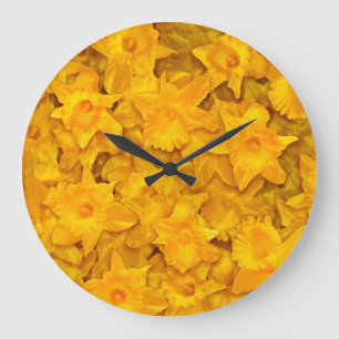 Reloj Redondo Grande Narcissus Flowers