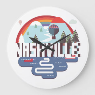Reloj Redondo Grande Nashville In Design