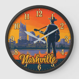 Reloj Redondo Grande Nashville Tennessee 