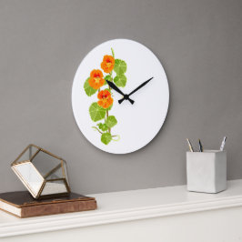 Reloj Redondo Grande Nasturcio nostálgico