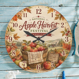 Reloj Redondo Grande National Apple Harvest Festival Pennsylvania